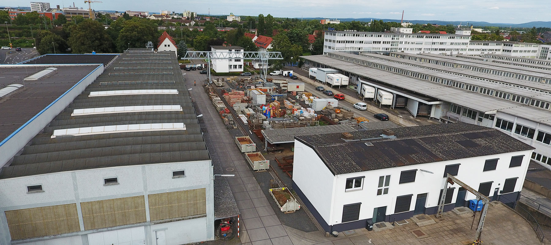 Standort der Bauunternehmung Schick Industriebau in Hanau